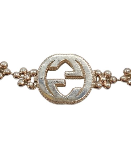 GUCCI（グッチ）GUCCI (グッチ) インターロッキングGフラワー型ボールチェーンブレスレット シルバーの古着・服飾アイテム