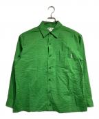 TTT MSWティー モダンストリートウェア）の古着「ロングスリーブシャツ /  Long Sleeve Shirt」｜グリーン