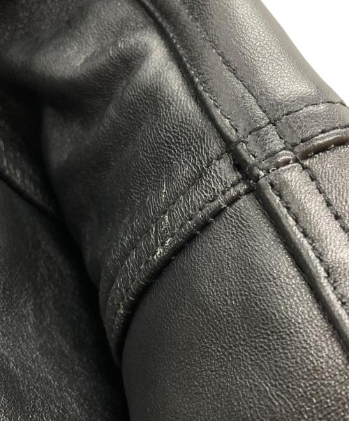 AVIREX（アヴィレックス）AVIREX (アヴィレックス) VARSITY LEATHER JACKET/ヴァーシティーレザージャケット ブラック サイズ:Sの古着・服飾アイテム