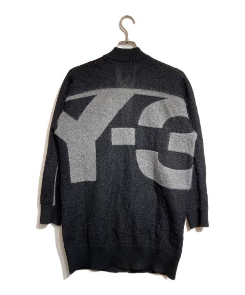 Y-3（ワイスリー）Y-3 (ワイスリー) W CLASIC SHEER KNIT CARDIGAN/クラシックシアーニットカーディガン ブラック サイズ:2XSの古着・服飾アイテム
