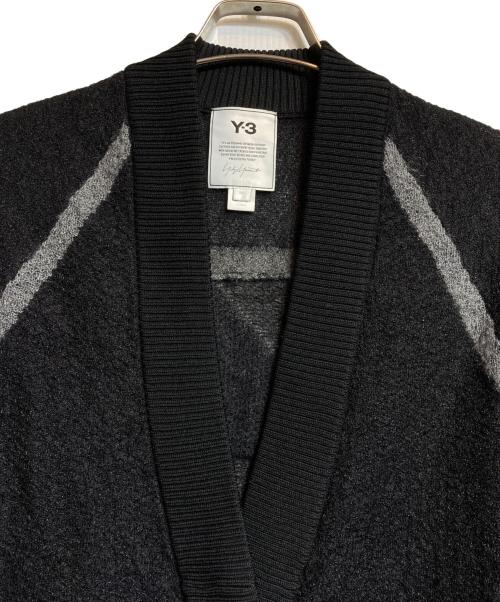Y-3（ワイスリー）Y-3 (ワイスリー) W CLASIC SHEER KNIT CARDIGAN/クラシックシアーニットカーディガン ブラック サイズ:2XSの古着・服飾アイテム