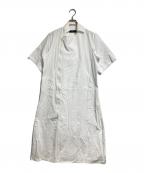 YOHJI YAMAMOTOヨウジヤマモト）の古着「ジップライダースシャツワンピース/Zip-up moto shirt dress」｜ホワイト