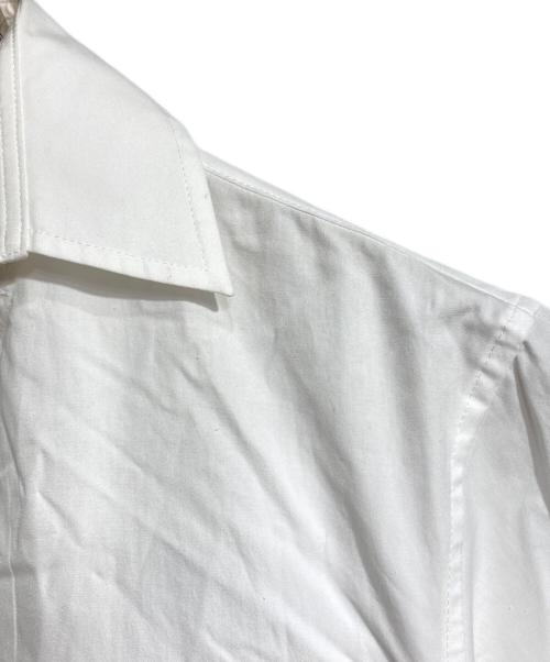 YOHJI YAMAMOTO（ヨウジヤマモト）YOHJI YAMAMOTO (ヨウジヤマモト) ジップライダースシャツワンピース/Zip-up moto shirt dress ホワイト サイズ:1の古着・服飾アイテム