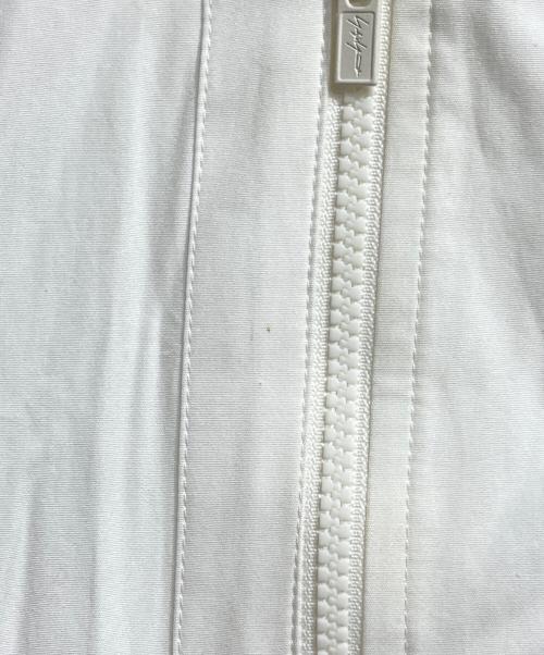 YOHJI YAMAMOTO（ヨウジヤマモト）YOHJI YAMAMOTO (ヨウジヤマモト) ジップライダースシャツワンピース/Zip-up moto shirt dress ホワイト サイズ:1の古着・服飾アイテム