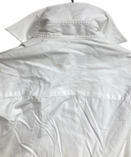 YOHJI YAMAMOTO（ヨウジヤマモト）YOHJI YAMAMOTO (ヨウジヤマモト) ジップライダースシャツワンピース/Zip-up moto shirt dress ホワイト サイズ:1の古着・服飾アイテム