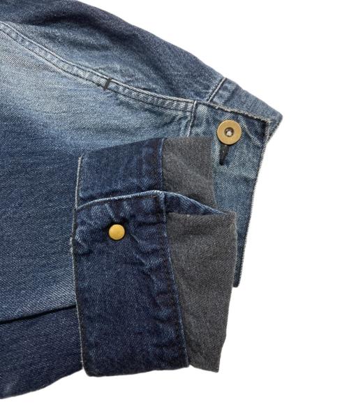kolor/BEACON（カラービーコン）kolor/BEACON (カラービーコン) 10ozデニムブルゾン/前変形ブルゾン インディゴ サイズ:2の古着・服飾アイテム