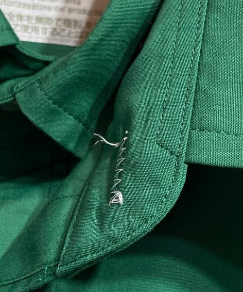 KOLOR（カラー）KOLOR (カラー) 2重衿ステッチデザインシャツ/Double collar shirt with contrast stitching グリーン サイズ:2の古着・服飾アイテム