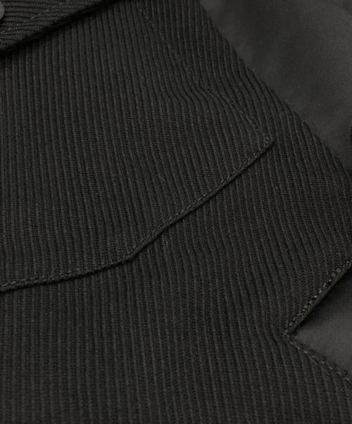 sacai（サカイ）sacai (サカイ) Contrast detail sleeve docking blouson/コントラストディティールスリーブドッキングブルゾン ブラック サイズ:1の古着・服飾アイテム