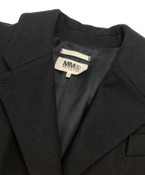 MM6 Maison Margiela（エムエムシックスメゾンマルジェラ）MM6 Maison Margiela (エムエムシックスメゾンマルジェラ) ウールチェスターコート ブラック サイズ:36の古着・服飾アイテム