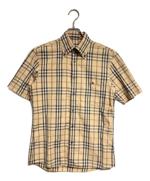 BURBERRY BLACK LABEL（バーバリーブラックレーベル）BURBERRY BLACK LABEL (バーバリーブラックレーベル) ノバチェックS/Sシャツ/Nova Check S/S Shirt ベージュ サイズ:1の古着・服飾アイテム