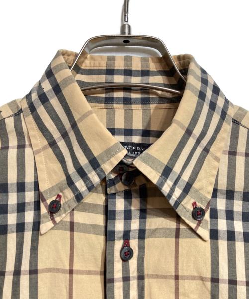 BURBERRY BLACK LABEL（バーバリーブラックレーベル）BURBERRY BLACK LABEL (バーバリーブラックレーベル) ノバチェックS/Sシャツ/Nova Check S/S Shirt ベージュ サイズ:1の古着・服飾アイテム