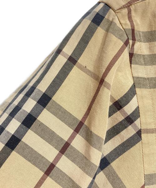 BURBERRY BLACK LABEL（バーバリーブラックレーベル）BURBERRY BLACK LABEL (バーバリーブラックレーベル) ノバチェックS/Sシャツ/Nova Check S/S Shirt ベージュ サイズ:1の古着・服飾アイテム