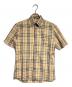 BURBERRY BLACK LABEL（バーバリーブラックレーベル）の古着「ノバチェックS/Sシャツ/Nova Check S/S Shirt」｜ベージュ