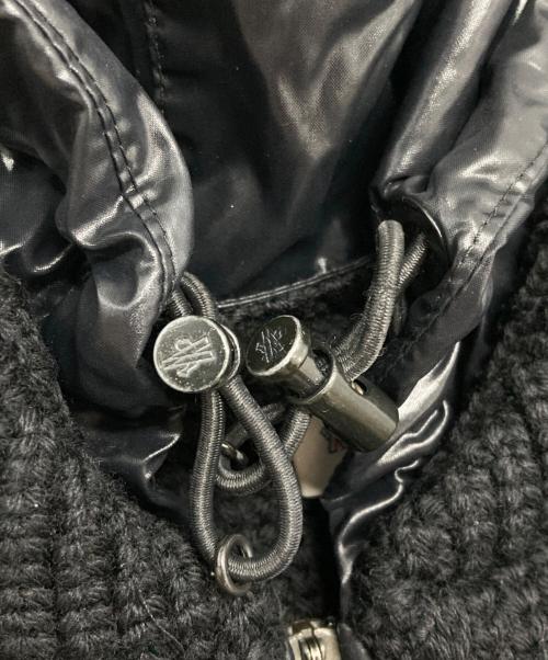 MONCLER（モンクレール）MONCLER (モンクレール) ナイロン切替ニットカーディガン ブラック サイズ:XSの古着・服飾アイテム