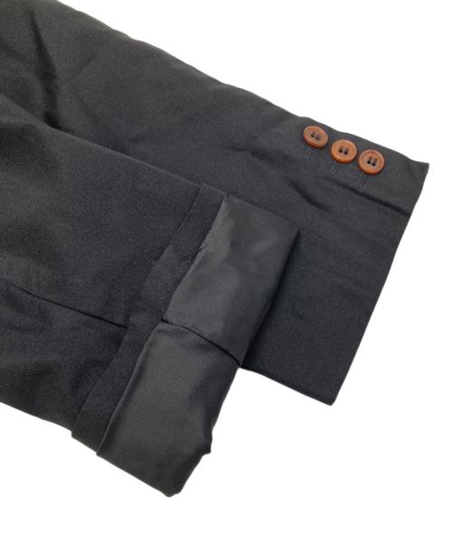 COMME des GARCONS HOMME PLUS（コムデギャルソンオムプリュス）COMME des GARCONS HOMME PLUS (コムデギャルソンオムプリュス) ポリエステル縮絨テーラードジャケット ブラック サイズ:Lの古着・服飾アイテム