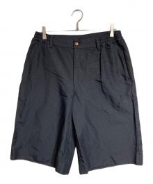 COMME des GARCONS HOMME PLUS（コムデギャルソンオムプリュス）の古着「ポリエステル縮絨バギーショーツ」｜ブラック