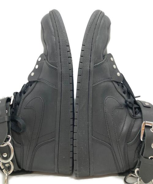 NIKE（ナイキ）NIKE COMME des GARCONS HOMME PLUS (コムデギャルソンオムプリュス) Air Jordan 1 High STRAP SP-C/エア ジョーダン 1 ハイ ストラップ SP-C ブラック サイズ:29cmの古着・服飾アイテム