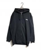 CGD COMME des GARCONSシーディージー コムデギャルソン）の古着「FULL ZIP HOODED SWEATSHIRT」｜ブラック