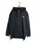 CGD COMME des GARCONS（シーディージー コムデギャルソン）の古着「FULL ZIP HOODED SWEATSHIRT」｜ブラック