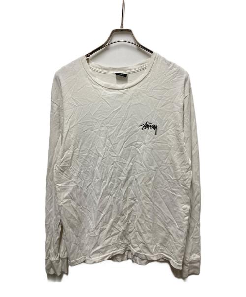stussy（ステューシー）stussy (ステューシー) シャドーマンロゴカットソー ホワイト サイズ:	SIZE Mの古着・服飾アイテム