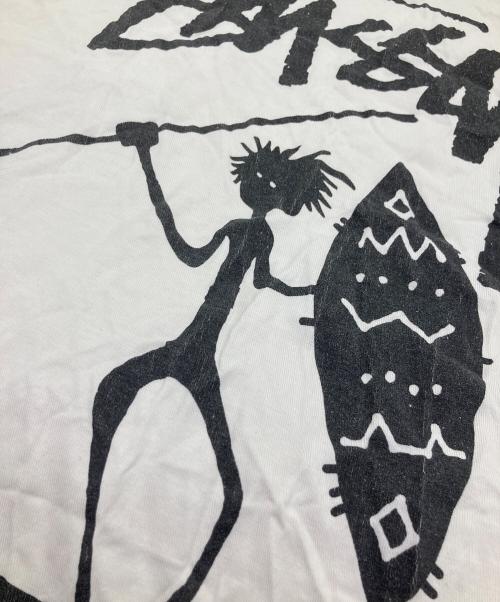 stussy（ステューシー）stussy (ステューシー) シャドーマンロゴカットソー ホワイト サイズ:	SIZE Mの古着・服飾アイテム