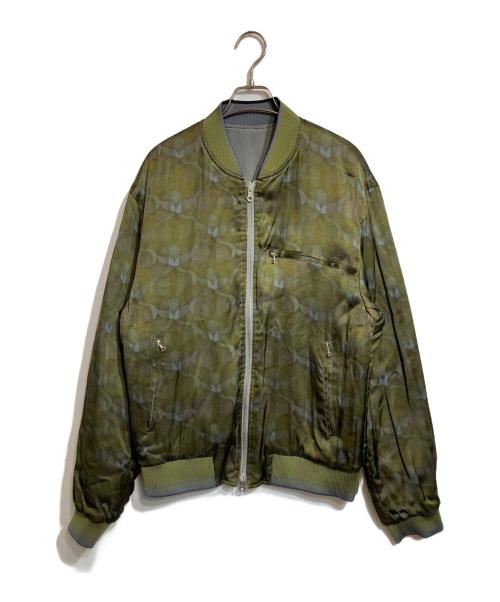 DRIES VAN NOTEN（ドリスヴァンノッテン）DRIES VAN NOTEN (ドリスヴァンノッテン) リバーシブルボンバージャケット グレー サイズ:Mの古着・服飾アイテム