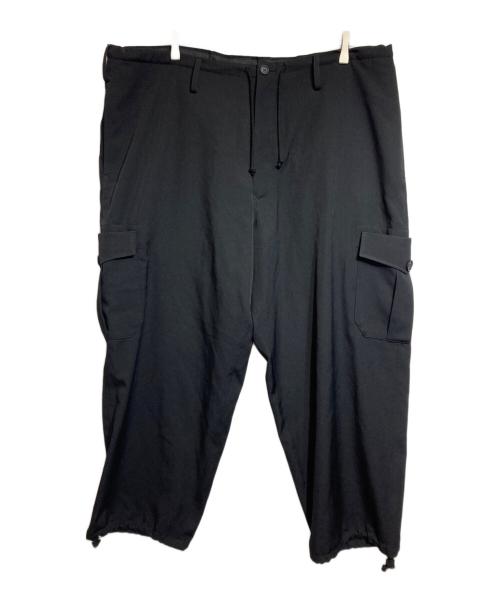 Y's for men（ワイズフォーメン）Y's for men (ワイズフォーメン) GABARDINE STRING PANTS WITH SIDE OUT POCKET　（ギャバジンストロングパンツ） ブラック サイズ:2の古着・服飾アイテム