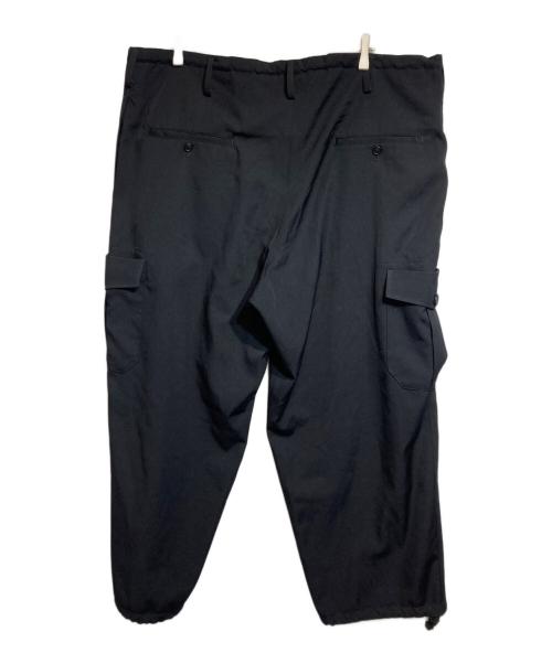 Y's for men（ワイズフォーメン）Y's for men (ワイズフォーメン) GABARDINE STRING PANTS WITH SIDE OUT POCKET　（ギャバジンストロングパンツ） ブラック サイズ:2の古着・服飾アイテム