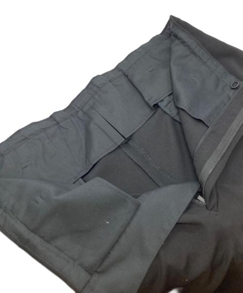 Y's for men（ワイズフォーメン）Y's for men (ワイズフォーメン) GABARDINE STRING PANTS WITH SIDE OUT POCKET　（ギャバジンストロングパンツ） ブラック サイズ:2の古着・服飾アイテム