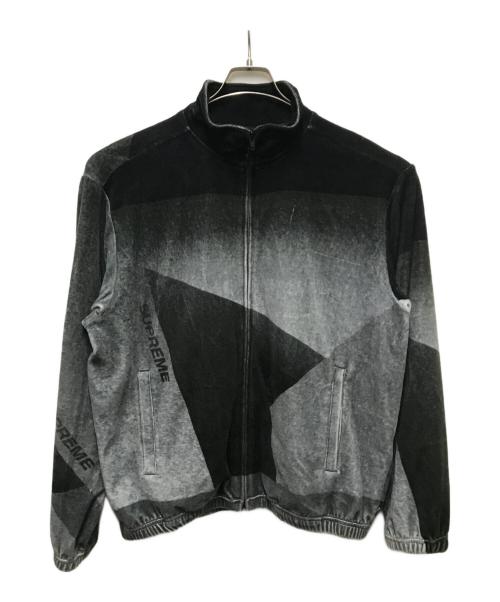 SUPREME（シュプリーム）Supreme (シュプリーム) Geo Velour Track Jacket グレー サイズ:Mの古着・服飾アイテム