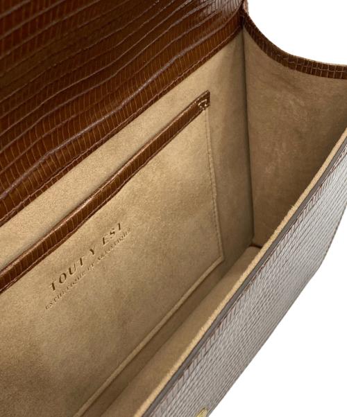 TOUT Y EST（トゥティエ）TOUT Y EST (トゥティエ) SAC PAUMELLE ブラウンの古着・服飾アイテム