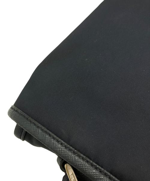 PRADA（プラダ）PRADA (プラダ) ロゴナイロンショルダーバッグ ネイビーの古着・服飾アイテム