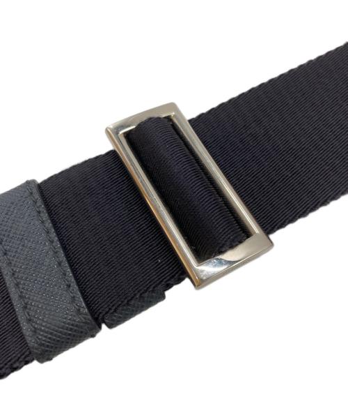 PRADA（プラダ）PRADA (プラダ) ロゴナイロンショルダーバッグ ネイビーの古着・服飾アイテム