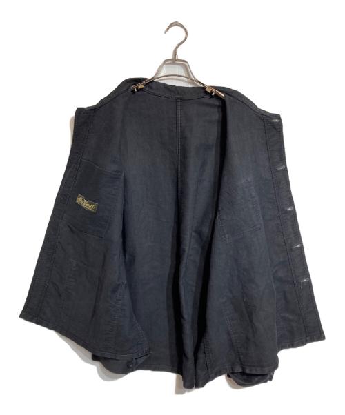 MONT KEMMEL（モンケメル）MONT KEMMEL (モンケメル) ブラックモールスキンジャケット ブラック サイズ:不明の古着・服飾アイテム