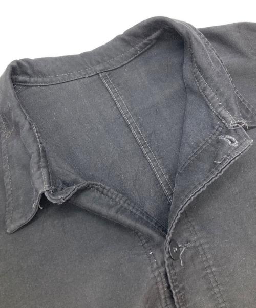 MONT KEMMEL（モンケメル）MONT KEMMEL (モンケメル) ブラックモールスキンジャケット ブラック サイズ:不明の古着・服飾アイテム