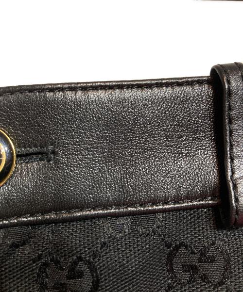 GUCCI（グッチ）GUCCI (グッチ) GGキャンバスレザー切替ショートパンツ ブラック サイズ:38の古着・服飾アイテム