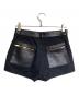 GUCCI (グッチ) GGキャンバスレザー切替ショートパンツ ブラック サイズ:38：50000円