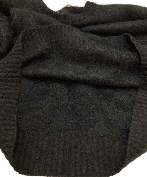 BLAMINK（ブラミンク）BLAMINK (ブラミンク) カシミヤシャギーニット ブラック サイズ:48の古着・服飾アイテム