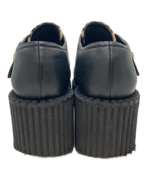 STELLA McCARTNEY（ステラマッカートニー）STELLA McCARTNEY (ステラマッカートニー) レオパードチャンキーキーソールシューズ ブラック×ブラウン サイズ:37の古着・服飾アイテム