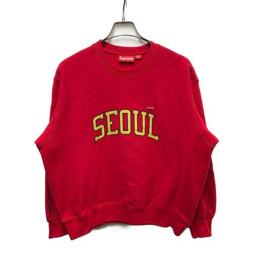 SUPREME（シュプリーム）SUPREME (シュプリーム) Seoul Shop Small Box Crewneck レッド サイズ:Sの古着・服飾アイテム