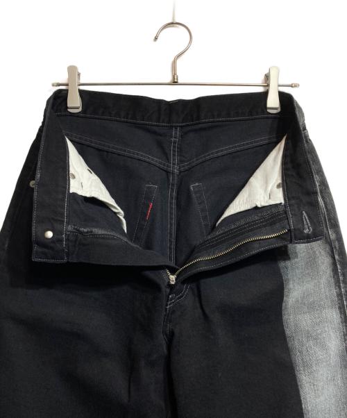 YOKE（ヨーク）YOKE (ヨーク) Laser Processed Denim/レイザープロセスドデニム ブラック サイズ:2の古着・服飾アイテム