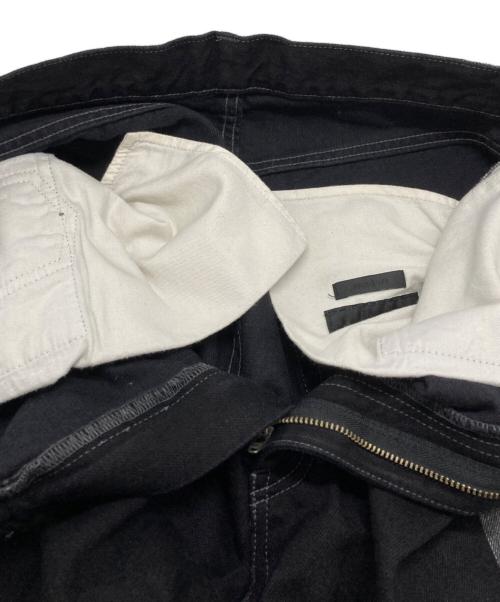 YOKE（ヨーク）YOKE (ヨーク) Laser Processed Denim/レイザープロセスドデニム ブラック サイズ:2の古着・服飾アイテム