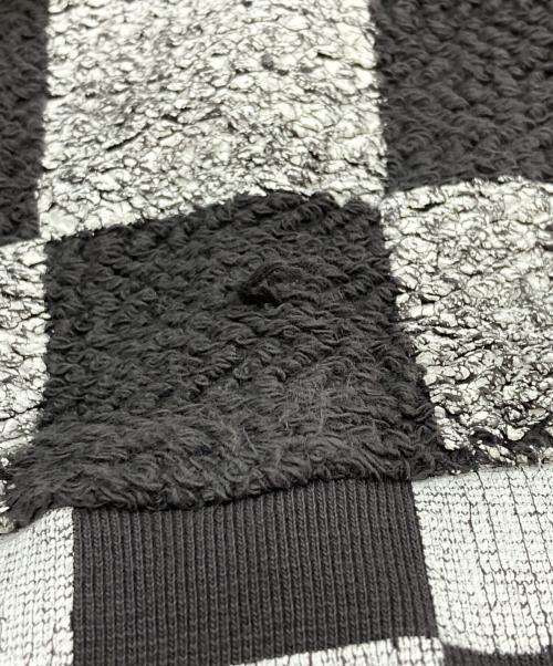 ERL（イーアールエル）ERL (イーアールエル) SWIRL HOODIE/スウィルフーディー イエロー×グレー サイズ:Lの古着・服飾アイテム