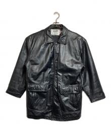 Schott（ショット）の古着「740N LEATHER PEA JACKET/レザーピージャケット」｜ブラック