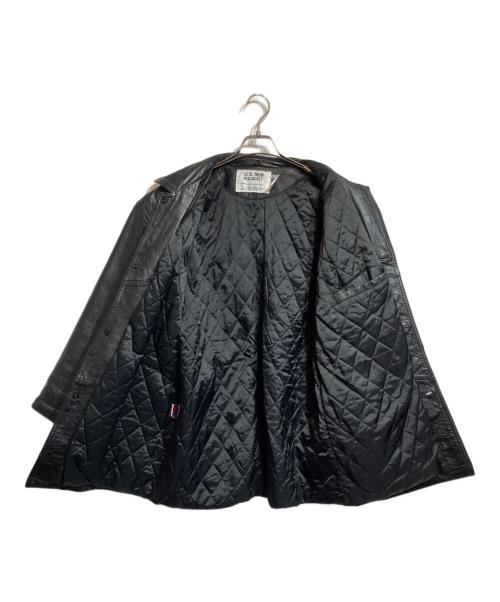 Schott（ショット）Schott (ショット) 740N LEATHER PEA JACKET/レザーピージャケット ブラック サイズ:40の古着・服飾アイテム