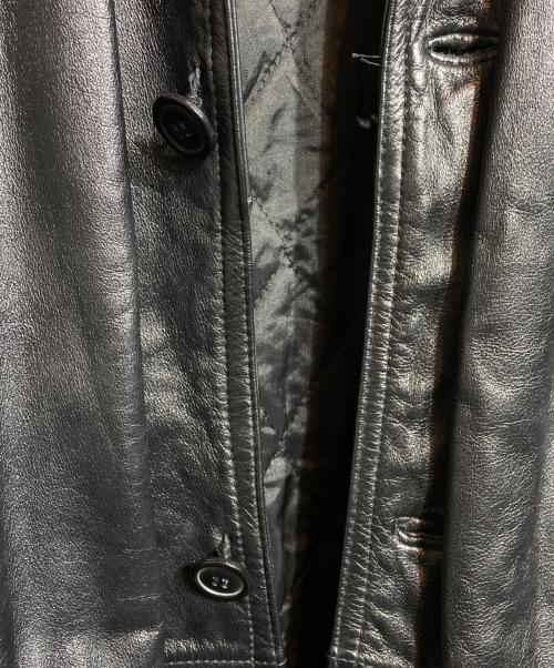Schott（ショット）Schott (ショット) 740N LEATHER PEA JACKET/レザーピージャケット ブラック サイズ:40の古着・服飾アイテム