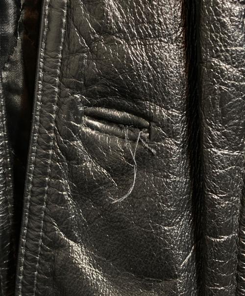 Schott（ショット）Schott (ショット) 740N LEATHER PEA JACKET/レザーピージャケット ブラック サイズ:40の古着・服飾アイテム