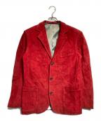 Y's for menワイズフォーメン）の古着「スウェードレザージャケット」｜レッド