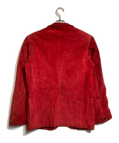 Y's for men（ワイズフォーメン）Y's for men (ワイズフォーメン) スウェードレザージャケット レッド サイズ:2の古着・服飾アイテム
