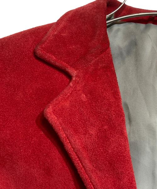 Y's for men（ワイズフォーメン）Y's for men (ワイズフォーメン) スウェードレザージャケット レッド サイズ:2の古着・服飾アイテム